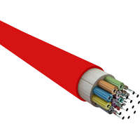 Excel Enbeam OM4 Multimode Fibre Optic Cable Tight Buffered 24 Core 50/125 LSOH Cca Red