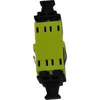 Excel Enbeam LC Duplex OM5 Adaptor Lime Green Flangless (6-Pack)