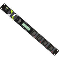 Excel 1P Horizontal Int PDU (INT3) 8x C13 4x C19 Socket 16 A EN60309 3 m