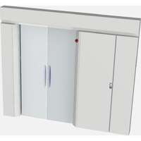 Elevate Aisle Containment Manual (Single Row Right Hand) Sliding Door 52U Racks 1000 Deep White