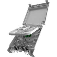 Excel Encasa 2/4 Fibre Customer Splice Point Grey