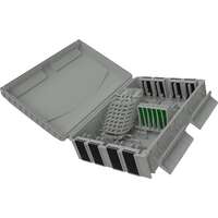 Excel Encasa 96 Fibre Distribution Point with 96 LCA Connections + 12x 1:8 Splitter Grey