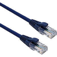 Excel Cat5e Patch Lead U/UTP Unshielded LSOH Blade Booted 1m Blue