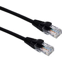 Excel Cat5e Patch Lead U/UTP Unshielded LSOH Blade Booted 5 m Black