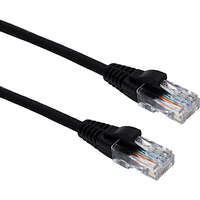 Excel Cat5e Patch Lead U/UTP Unshielded LSOH Blade Booted 7 m Black