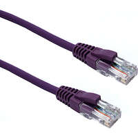 Excel Cat5e Patch Lead U/UTP Unshielded LSOH Blade Booted 7 m Violet