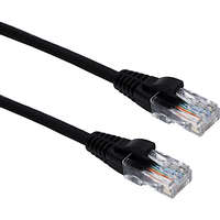 Excel Cat5e Patch Lead U/UTP Unshielded LSOH Blade Booted 1.5 m Black