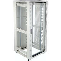 Environ CR800 47U Rack 800x600mm Glass (F) Steel (R) N/Panels F/Mgmt Grey White Flat Pack