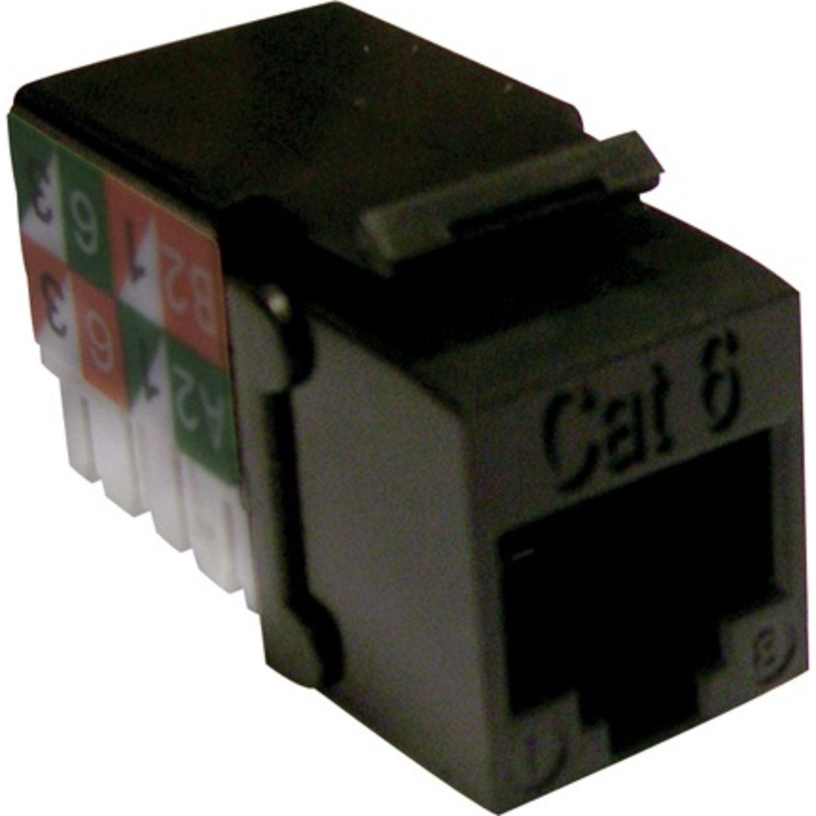 Noyau keystone RJ45 non blindé de catégorie 6 Excel - noir