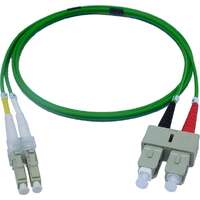 Excel Enbeam OM5 Fibre Optic Patch Lead LC-SC Multimode 50/125 DX LS0H Lime Green 0.5 m