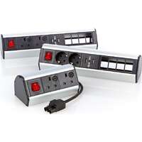 Excel Desktop Power Distribution Unit - 2x UK Sockets 2x USB power 4x 6C Aperture