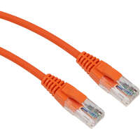 Excel Cat5e Patch Lead U/UTP Unshielded LS0H Blade Booted 0.75m Orange (10-Pack)