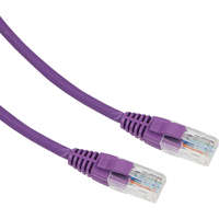 Excel Cat5e Patch Lead U/UTP Unshielded LS0H Blade Booted 0.75m Violet (10-Pack)