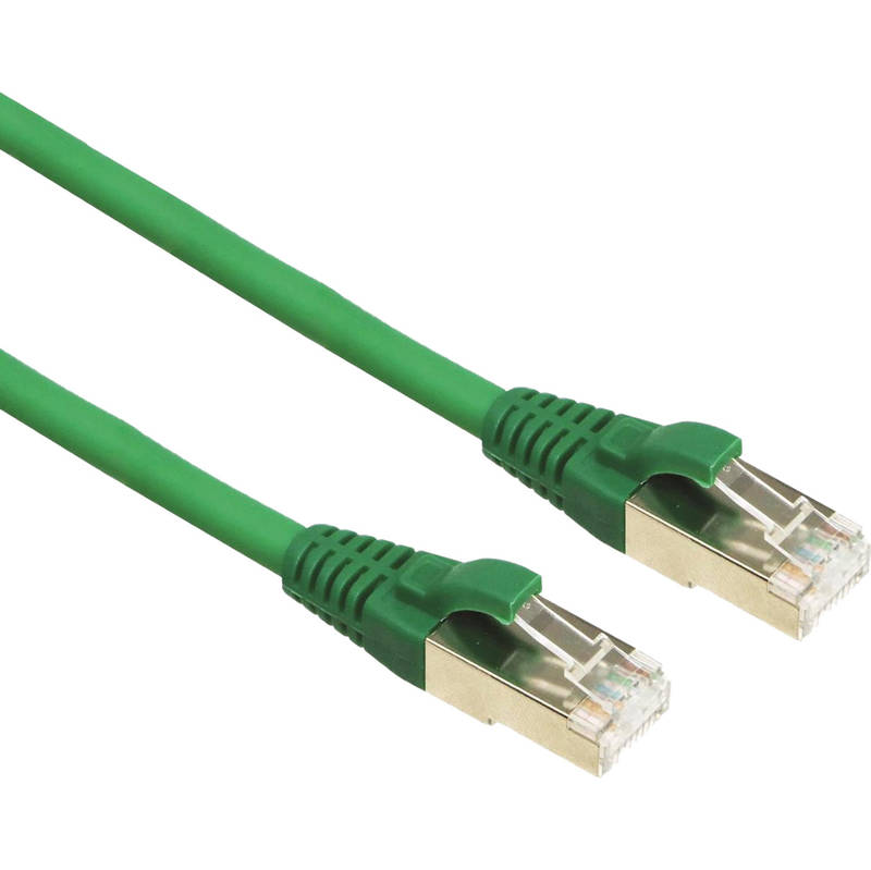 Cables UK Cat6a 6a LSOH Shielded SSTP Patch Lead Cable 1m BLACK 