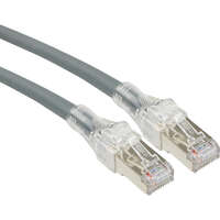 Excel Cat6A High Density Patch Lead S/FTP Shielded LS0H Blade Booted 0.5m Grey (10-Pack)