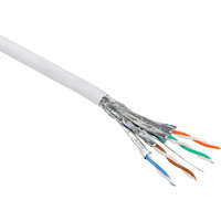 Excel Solid Cat6A Cable S/FTP LSOH CPR Euroclass B2ca 500 m Reel White