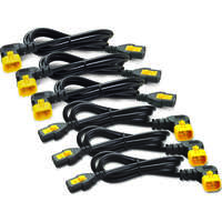Power Cord Kit (6 ea), Locking, C13 to C14 (90 Degree), 1.2m
