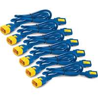 Power Cord Kit (6 ea), Locking, C13 to C14, 1.2m, Blue