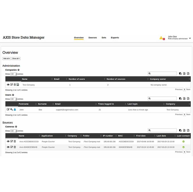 AXIS STORE DATA MGR 1P E-LICENSE - AXIS Store Data Manager is a server ...