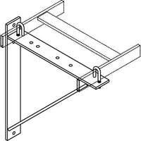 Triangular Support Bracket Aluminum Black