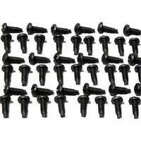 Pilot Point Mounting Screws; 12-24 Nominal Size; Black; Package of 1000