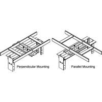 Rack-to-Runway Mounting Plate for 76mm Deep Channel Racks - black