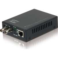 RJ45 to ST Fast Ethernet Media Converter, Multi-Mode Fiber, 2km
