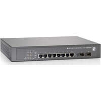 LevelOne 10 Port Gigabit PoE Switch 802.3at/af PoE 2x SFP 8 PoE Outputs 150 W