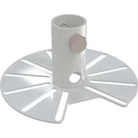 38 mm Pole Adaptor (Multi Slot) 2 Hole 14 mm Cable Entry (Pattern 13) 145 mm White (RAL9016)