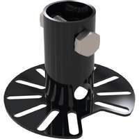 38 mm Pole Adaptor (Multi Slot) 2 Hole 14 mm Cable Entry (Pattern 10) 97 mm Black (RAL9005)