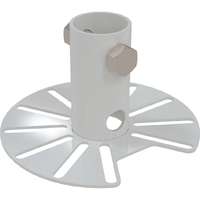 38 mm Pole Adaptor (Multi Slot) 2 Hole 14 mm Cable Entry (Pattern 12) 123 mm White (RAL9016)