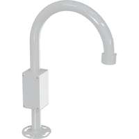 Swan Neck Bracket 700 mm High 375 mm Depth C/W Inline J-Box (CCTV White)