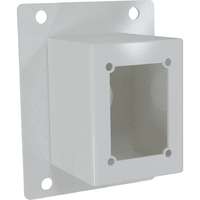 Wall Mount Junction Box to Mount 65 x 85 Brackets (CCTV White)