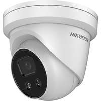 Hikvision 4K AcuSense Strobe Light and Audible Warning Fixed Turret Network Camera, 2.8mm