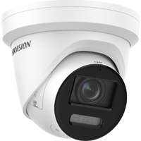 Hikvision 8 Megapixel ColorVu Strobe Light and Audible Warning Fixed Turret Network Camera 4mm