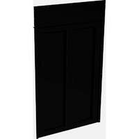 Elevate Aisle Containment Single Aisle Blanking end Plate 42U Plain Black