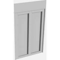 Elevate Aisle Containment Single Aisle Blanking end Plate 42U Plain White