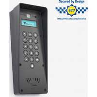 Paxton Entry Door Entry System Intercom standard Panel with Rain Hood Dark Grey Surface Mount