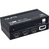 aura HDR HDMI Switch 4K 60Hz 3 In 1 Out IR Remote Auto Switching