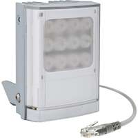 VARIO2 IP PoE w4 Network Illuminator, 3 angle options included, 24V DC or PoE+ power input, silver, White-Light