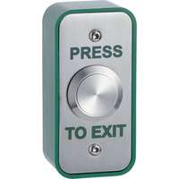 STP Push Button to Exit Narrow Style Surface Mount Stainless Steal