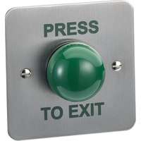 STP Flush Exit with Green Dome Button