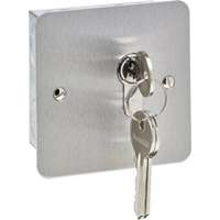 Stainless steel euro profile key switch flush fitting maintained