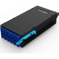 Elevate Medium Density BASE24 - 24 Fibre OS2 LC-MPO Female Cassette Type B Black