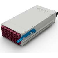 Elevate Medium Density BASE12 - 24 Fibre OM4 LC-MPO Male Cassette Type B White