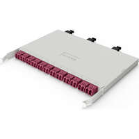 Elevate High Density Base12 - 24 Fibre OM4 LC-MPO Male Cassette Type B White