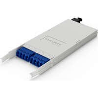 Elevate High Density Base8 - 8 Fibre OS2 LC-MPO Male Cassette Type B White