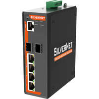 SilverNet 4 Port Series 7 Industrial Managed PoE++ Switch with 2 SFP Ports