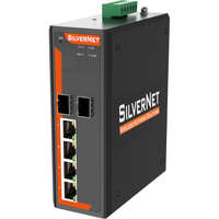 SilverNet 4 Port Series 7 Industrial Unmanaged PoE++ Switch with 2 SFP Ports 480 W PoE Budget