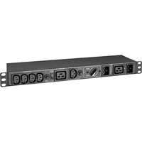 Tripp Lite 16A Single-Phase 200-250V Outlets (5 C13 - 1 C19) 2 C20 Inlets 1U Rack or Wallmount Hot-Swap PDU